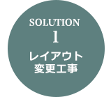 SOLUTION 1 レイアウト変更工事