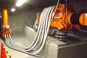 本館地下に設置されたスーパーアクティブ制震装置「ラピュタ2D」