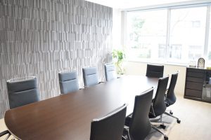 今回のリニューアルで設けられた応接室。高いサービス精神やホスピタリティを具現化した