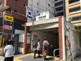 都営地下鉄泉岳寺駅の様子