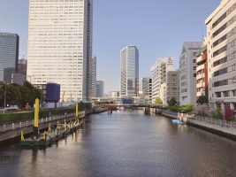 芝浦一丁目地区に隣接する芝浦運河